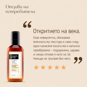 Подхранващо мляко без отмиване за мекота, блясък и контрол на фриза NuggelaSule Onion Hair Milk 100ml