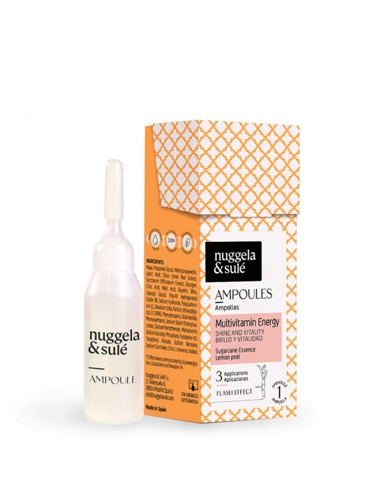 Натурална подхранваща ампула за безжизнена и слаба коса NuggelaSule Multivitamin Energy Ampoules 10ml