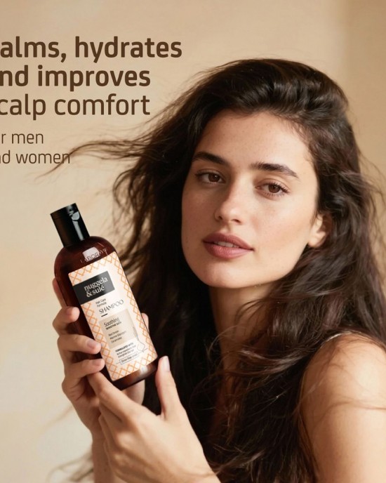 Натурален успокояващ шампоан за чувствителен скалп и дерматит NuggelaSule Epigenetic Shampoo Sensitive Skin 250ml